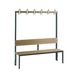 C+P Wardrobe bench 1-sided, damp room, H1650B1500D407 mm, No. 8061-100|S10015 - Clothes locker (workshop) - 1