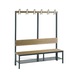 C+P Wardrobe bench 1-sided, damp room, H1650B1500D407 mm, No. 8061-110|S10004 - Clothes locker (workshop) - 2