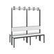 C+P Wardrobe bench 2-sided, damp room, H1650B1500D760 mm, No. 8061-200|S10000 - Clothes locker (workshop) - 2