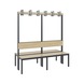 C+P Wardrobe bench 2-sided, damp room, H1650B1500D760 mm, No. 8061-200|S10014 - Clothes locker (workshop) - 2