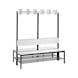 C+P Wardrobe bench 2-sided, damp room, H1650B1500D760 mm, No. 8061-210|S10000 - Clothes locker (workshop) - 1