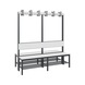 C+P Wardrobe bench 2-sided, damp room, H1650B1500D760 mm, No. 8061-210|S10000 - Clothes locker (workshop) - 2