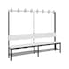 C+P Wardrobe bench 1-sided, damp room, H1650B1960D407 mm, No. 8062-110|S10002 - Clothes locker (workshop) - 2