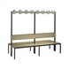 C+P Wardrobe bench 2-sided, damp room, H1650B1960D760 mm, No. 8062-200|S10004 - Clothes locker (workshop) - 1
