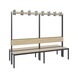 C+P Wardrobe bench 2-sided, damp room, H1650B1960D760 mm, No. 8062-200|S10004 - Clothes locker (workshop) - 2