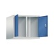 C+P Classic compartment locker, 2 compartments, H500B610D500 mm, No. 8092-20|S10001 - Clothes locker (workshop) - 2