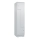 C+P Classic locker, 2 compartments, H1800B420D510 mm, light gray No. 8123-122|S10000 - Clothes locker (workshop) - 1