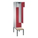 C+P Classic locker, 2 compartments, H2090B420D510 mm, No. 8153-122|S10008 - Clothes locker (workshop) - 2