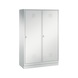 C+P Locker Classic, 4 compartments, H1800B1190D500 mm, light gray No. 8220-40|S10120 - Clothes locker (workshop) - 1