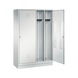 C+P Locker Classic, 4 compartments, H1800B1190D500 mm, light gray No. 8220-40|S10120 - Clothes locker (workshop) - 2