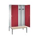 C+P Locker Classic, 4 compartments, H2090B1190D815 mm, No. 8250-40|S10001 - Clothes locker (workshop) - 2