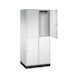 C+P Locker double-decker Intro, 2 compartments, H1950B820D590 mm, No. 8270-203|S10000 - Clothes locker (workshop) - 2