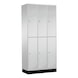 C+P Locker double-decker Intro, 3 compartments, H1950B920D490 mm, No. 8270-301|S10001 - Clothes locker (workshop) - 1