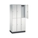 C+P Locker double-decker Intro, 3 compartments, H1950B920D490 mm, No. 8270-301|S10001 - Clothes locker (workshop) - 2