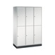 C+P Locker double-decker Intro, 3 compartments, H1950B1220D490 mm, No. 8270-302|S10002 - Clothes locker (workshop) - 1