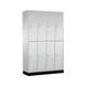 C+P Locker double-decker Intro, 4 compartments, H1950B1220D490 mm, No. 8270-401|S10000 - Clothes locker (workshop) - 1