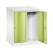 C+P Locker Resisto, 2 compartments, H1077B772D640 mm, No. 8271-273|S10092 - Clothes locker (workshop) - 2