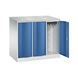 C+P Locker Resisto, 3 compartments, H1077B1148D640 mm, / No. 8271-373|S10003 - Clothes locker (workshop) - 2