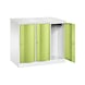 C+P Locker Resisto, 3 compartments, H1077B1148D640 mm, No. 8271-373|S10094 - Clothes locker (workshop) - 2