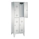 C+P Locker double-decker Classic, 2 compartments, H1850B610D500 mm, No. 8310-20|S10000 - Clothes locker (workshop) - 2
