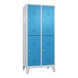 C+P Locker double-decker Classic, 2 compartments, H1850B810T500 mm No. 8310-22|S10001 - Clothes locker (workshop) - 1