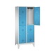 C+P Locker double-decker Classic, 2 compartments, H1850B810T500 mm No. 8310-22|S10001 - Clothes locker (workshop) - 2