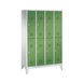 C+P Locker double-decker Classic, 4 compartments, H1850B1190D500 mm No. 8310-40|S10000 - Clothes locker (workshop) - 1