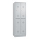 C+P Locker double-decker Classic, 2 compartments, H1800B610D500 mm, No. 8320-20|S10000 - Clothes locker (workshop) - 1