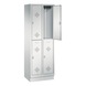 C+P Locker double-decker Classic, 2 compartments, H1800B610D500 mm, No. 8320-20|S10000 - Clothes locker (workshop) - 2