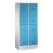 C+P Locker double-decker Classic, 2 compartments, H1800B810T500 mm No. 8320-22|S10002 - Clothes locker (workshop) - 1