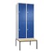 C+P Locker double-decker Classic, 2 compartments, H2090B810D815 mm, No. 8350-22|S10000 - Clothes locker (workshop) - 1