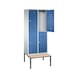 C+P Locker double-decker Classic, 2 compartments, H2090B810D815 mm, No. 8350-22|S10000 - Clothes locker (workshop) - 2