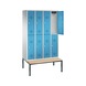 C+P Locker double-decker Classic, 4 compartments, H2090B1190D815 mm No. 8350-40|S10002 - Clothes locker (workshop) - 2