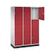C+P XL locker cabinet Intro, 9 compartments, H1950B1220D490 mm No. 8370-302|S10002 - Clothes locker (workshop) - 2