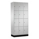 C+P locker cabinet Intro, 12 compartments, H1950B920D490 mm, No. 8470-301|S10003 - Clothes locker (workshop) - 1
