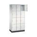 C+P locker cabinet Intro, 12 compartments, H1950B920D490 mm, No. 8470-301|S10003 - Clothes locker (workshop) - 2