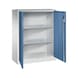 C+P workshop cabinet, H1200B930D400 mm, light gray/far blue No. 8520-000|S10110 - Workshop cabinet - 2
