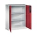 C+P Schwerlastschrank, H1200B930T500 mm, Lichtgrau/Rubinrot Nr. 8521-052|S10169 - Werkstattschrank - 2