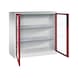 C+P Workshop cupboard with window, H1200B1200D500 mm, No. 8531-055|S10171 - Workshop cabinet - 2
