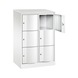 C+P Locker cabinet Resisto 6 compartments H1255B772D540 mm No 8573-272|S10350 - Clothes locker (workshop) - 2