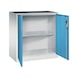 C+P Workshop cupboard, H1000B930D500 mm, light gray/light blue No. 8821-000|S10201 - Workshop cabinet - 2