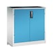 C+P Heavy-duty cupboard, H1000B930D500 mm, light gray/light blue No. 8821-052|S10265 - Workshop cabinet - 1