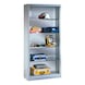 C+P Workshop shelf with rear panel, H1950B930D400 mm, light gray No. 8920-02|S10000 - Shelving (workshop) - 2