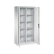 C+P Workshop cabinet 10 compartments, H1950B930D500 mm, light gray No. 8921-311|S10192 - Clothes locker (workshop) - 1