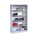 C+P Workshop shelf with back panel, H1950W1200D400 mm, light gray No. 8930-02|S10000 - Shelving (workshop) - 2