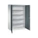 C+P Workshop cupboard, H1950B1200D600 mm, light gray/anthracite No. 8932-00|S10455 - Workshop cabinet - 1