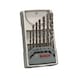 BOSCH 7-piece CYL-3 concrete drill bit set 4/5/5.5/7/8/10 mm 2607017083 - Solid drill bits (non-detachable cutting edges) - 1