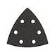 BOSCH Sanding sheet F355 93 mm 80 6 holes Velcro 5-pack 2608605192 - Abrasive tool made of abrasive on backing - 1