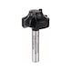 BOSCH edge form milling cutter E 6 mm R1 6.3 mm D 25.4 mm L 14 mm G 46 mm 2608628459 - Profile cutter, flattened (non-detachable cutting edges) - 1