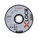 BOSCH X-LOCK cutting-off wheel Expert for Inox 125 x 1.6 x 22.23 straight 2608619265 - Abrasive made of bonded abrasive with bore or thread - 1